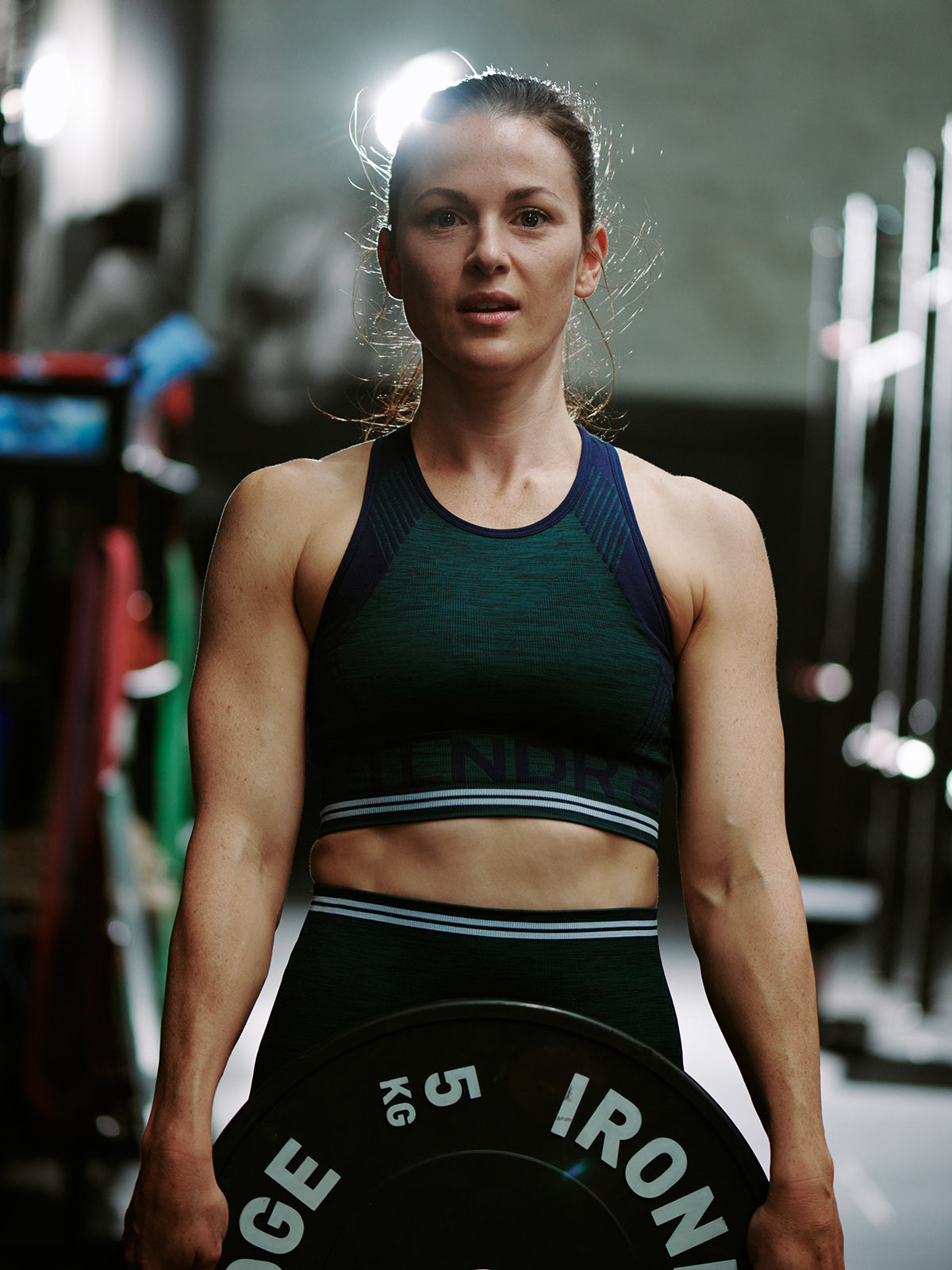 AERO DYNAMIC Sports Bra Dark Green Marl