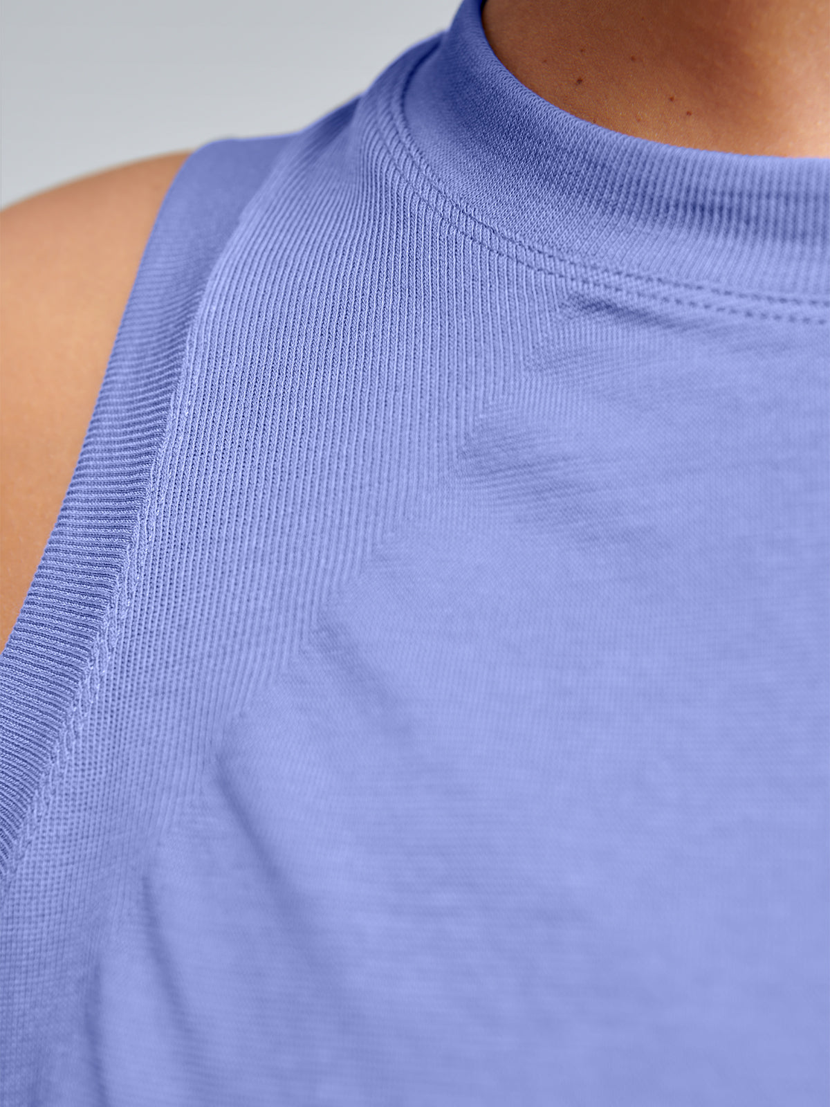 HERE TODAY Cropped Tank Blue Violet
