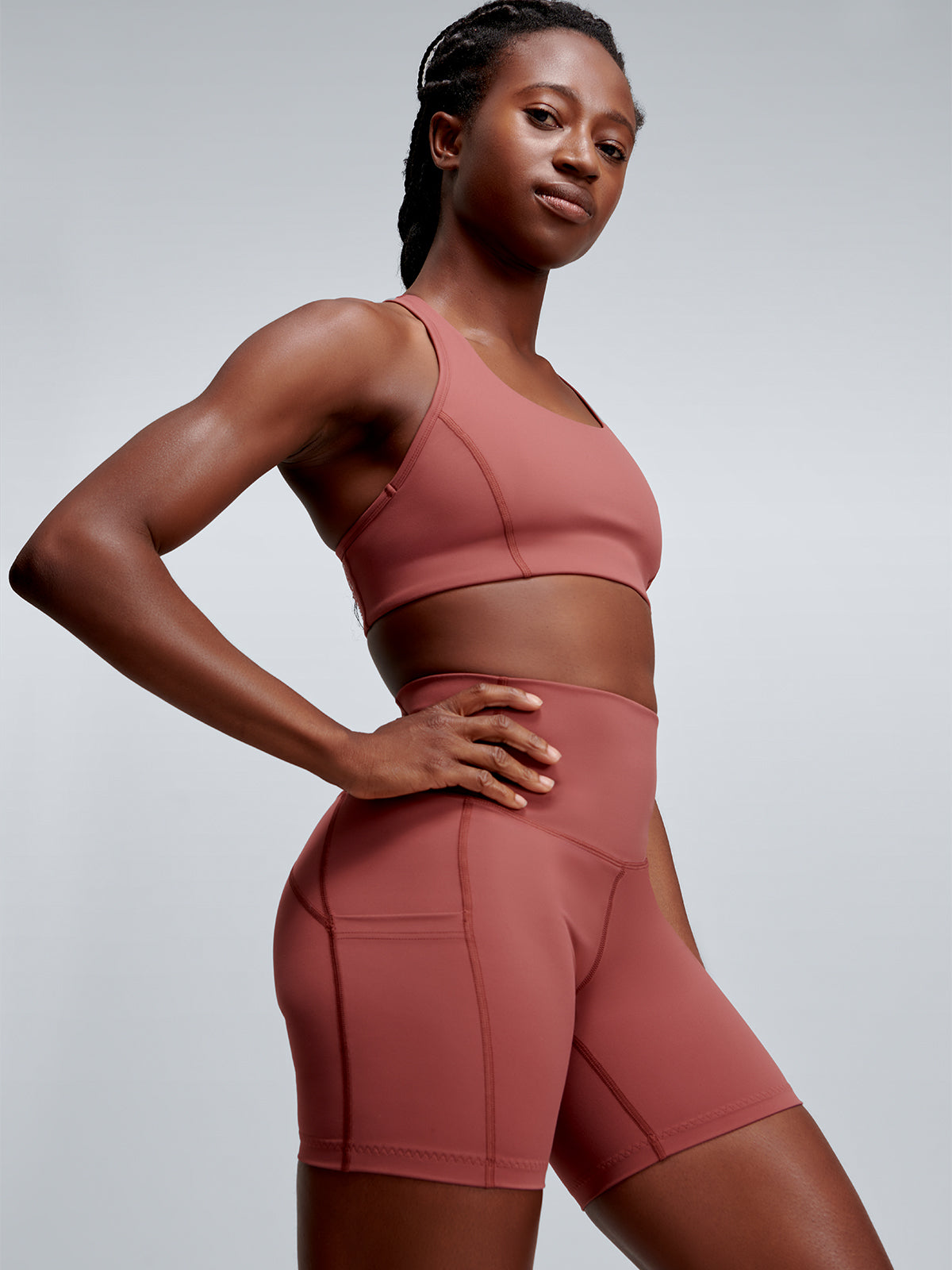 THE SUNDAY SOUL RECYCLED Sports Bra Red Clay